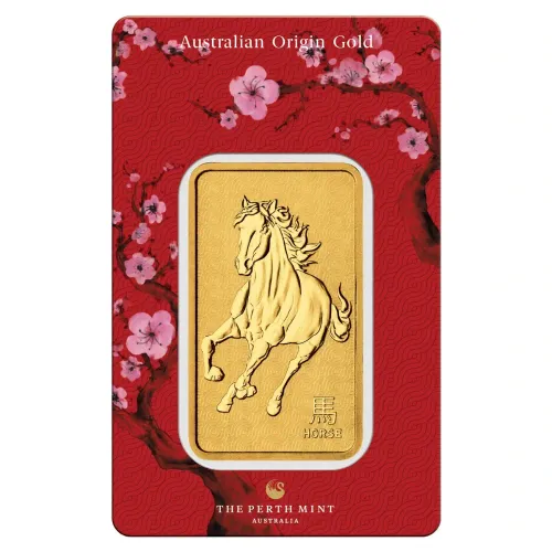 1oz Perth Mint Gold Bar – 2026 Lunar Horse | Best Bullion