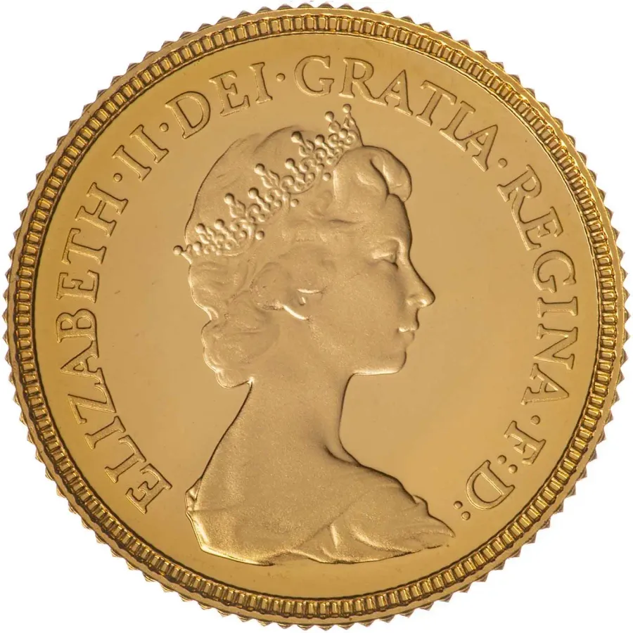 SF・ファンタジー・ホラー POTF R2-D2 coin 92back unpunched 1982 Gold Proof Half Sovereign Elizabeth II Coin
