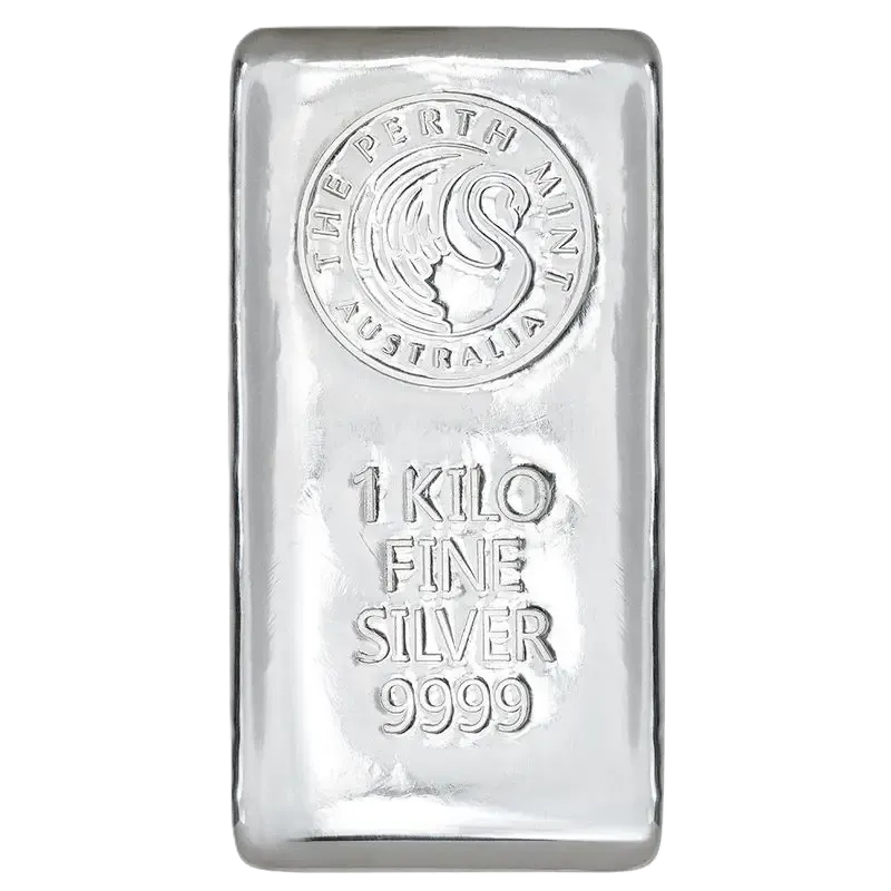 Buy 1kg Silver Cast Bar Perth Mint | Best Bullion NZ