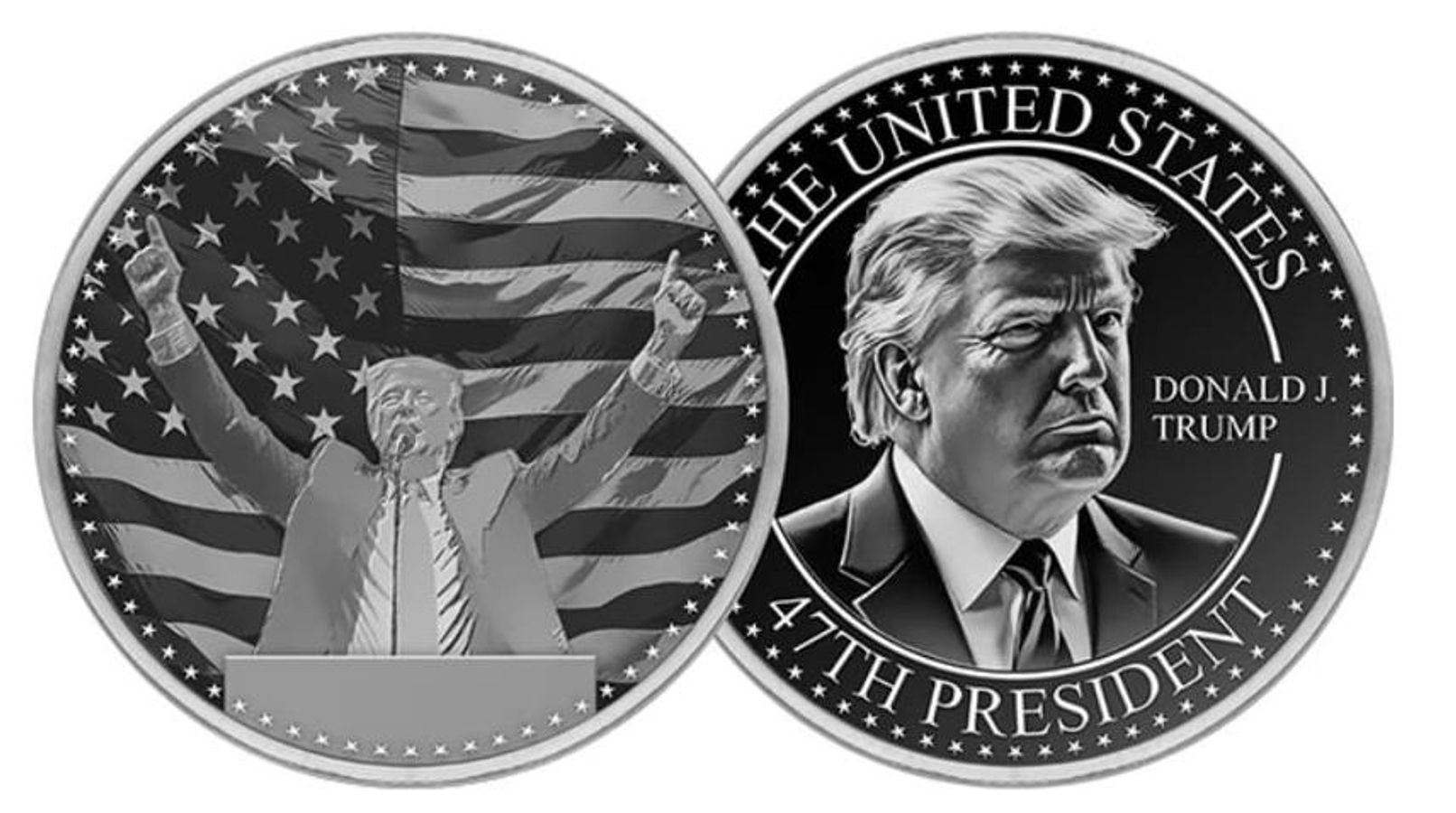 2024 トランプ 暗殺未遂記念 銀貨 1oz .999 シルバーラウンド 純銀 2024 1oz Silver Round - Donald Trump Assassination Attempt