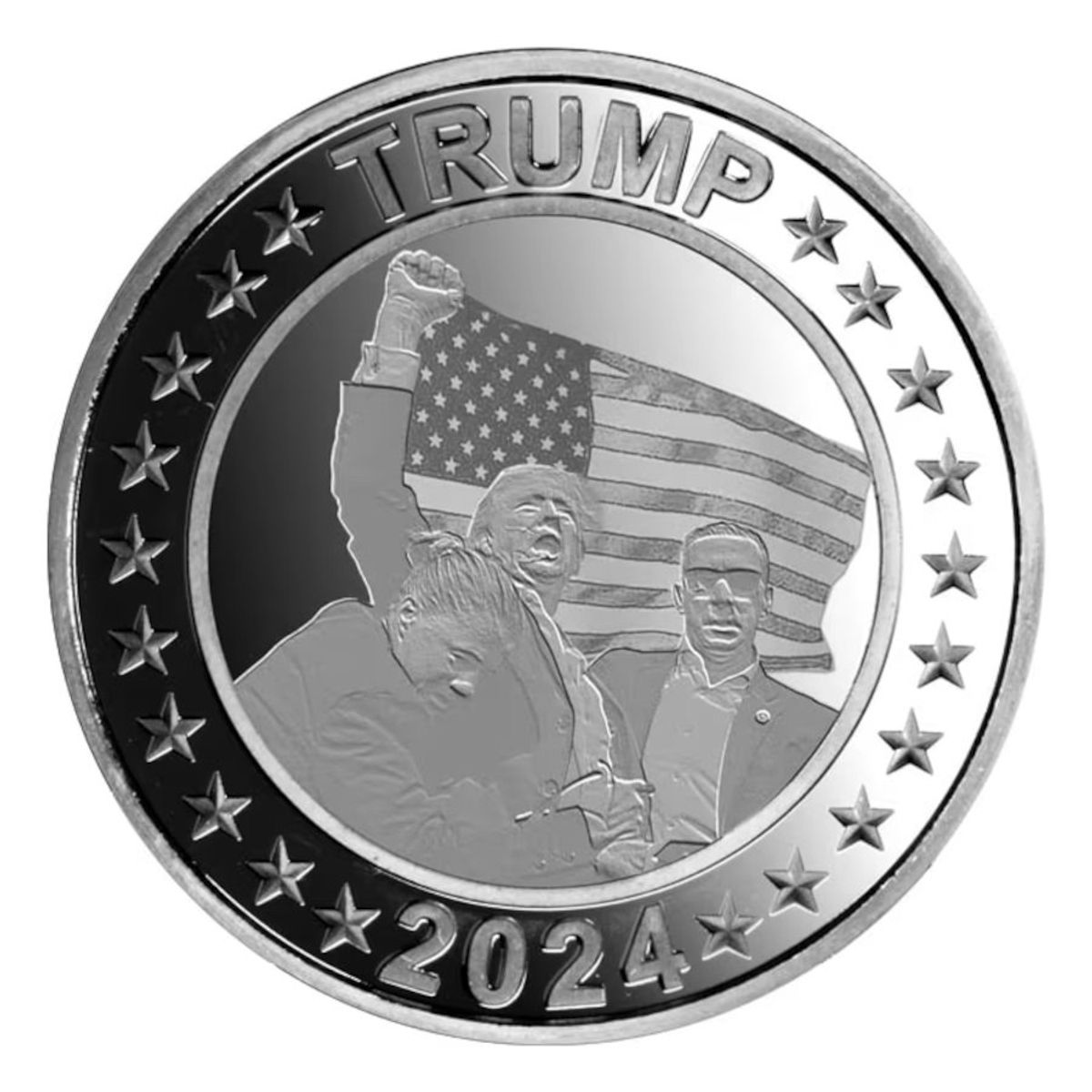 2024 1oz Silver Round - Donald Trump Assassination Attempt